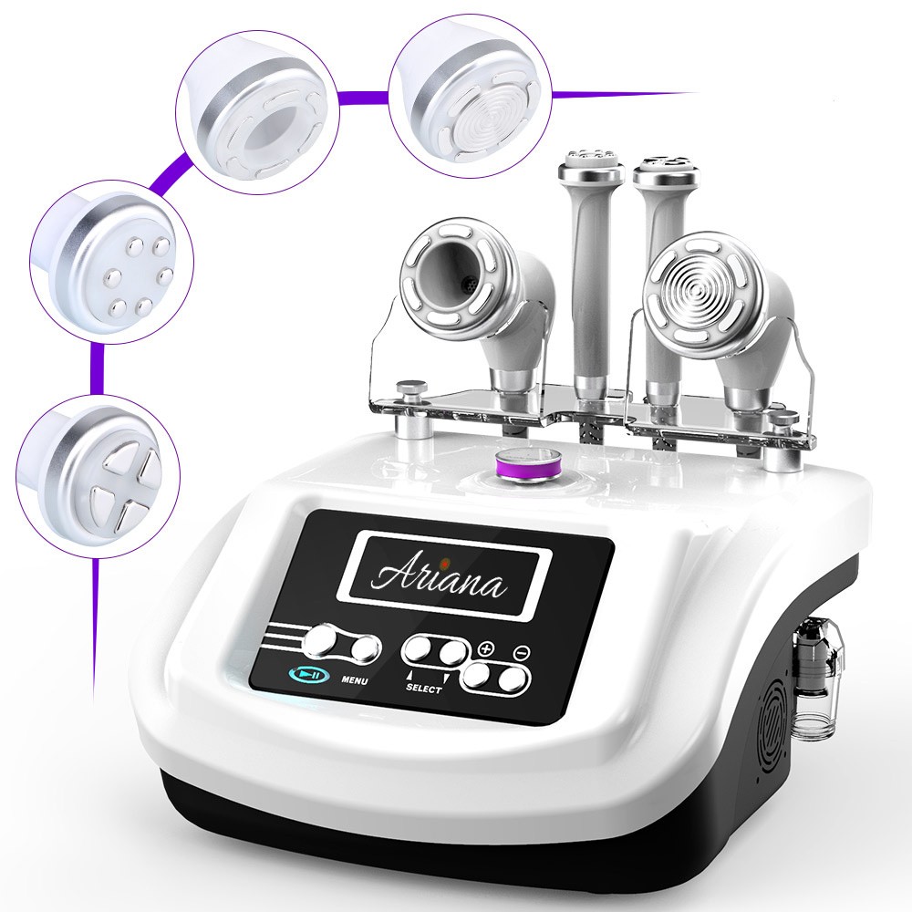 4 in 1 Mini Ultrasonic 30K Cavitation Radio Frequency RF with EMS & EL  (Electric Muscle Stimulation and Electroporation) S-Shape Machine